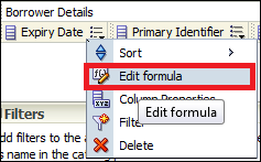 Edit Formula